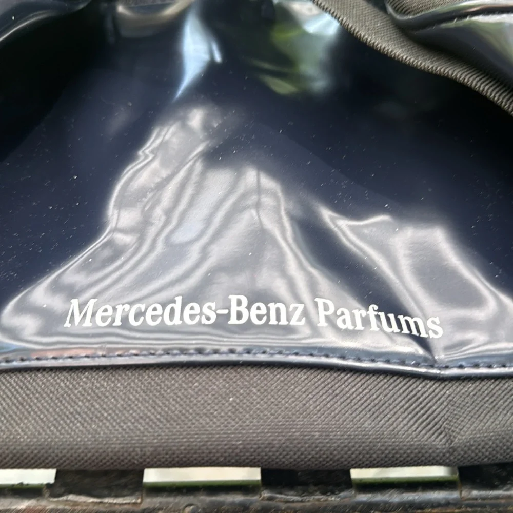 Mercedes-Benz Parfums Black canvas double handles duffel bag